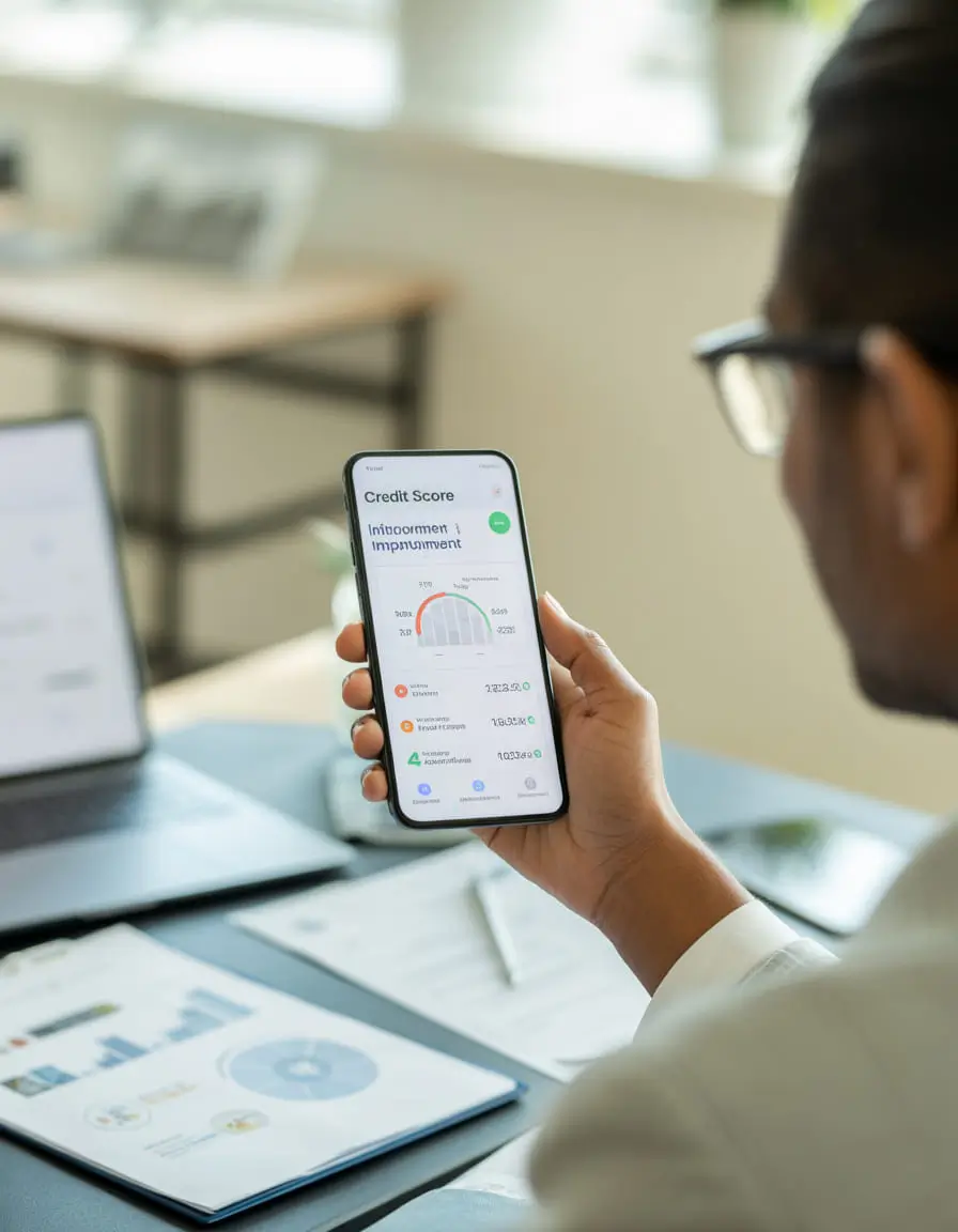 RentReporters credit reporting service concept showing rental payment history and credit score improvement